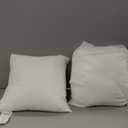 Phantoscope Premium Outdoor Pillow Inserts - Pack of 2 Square Form Water Resistant Polyester Throw Pillows, Couch Sham Cushion Stuffer, 18 X 18 inches