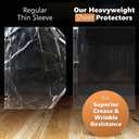 100 Pack of 8.5x11 Heavy Duty Crystal Clear Sheet Protectors for 3 Ring Binder, Plastic Page Sleeve Protectors for Paper Document (100 Pack, 8.5 x 11'' - 1 Pocket)