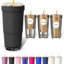 Frost Buddy Togo Buddy 30 oz Stainless Steel Vacuum Insulated Tumbler To Go Coffee Cup  Iced Coffee Cups, Iced Coffee Sleeve, Travel Mug, Thermal Cup for Hot & Cold Drinks, Dunkin Cup (Dark Night)