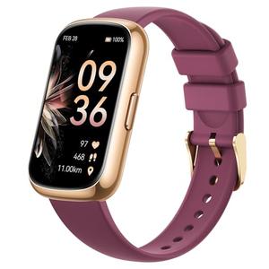 Health Fitness Tracker for Men Women: Fitness Smart Watch for Woman with 24H Heart Rate Monitor Blood Oxygen Sleep Tracker Calorie Step 5ATM Waterproof Activity Trackers for iPhone Android - Burgundy ( Without Charge)