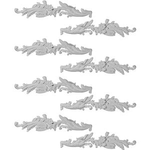 Ekena Millwork 26 3/4"W x 6 5/8"H x 1 1/8"P Elsinor Swag Onlay, 4 Lefts & 4 Rights