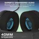 Turtle Beach Airlite Fit Wired Gaming Headset – Officially Licensed for Nintendo Switch 2, Nintendo Switch, Durable, Lightweight, Charcoal Blue/Red