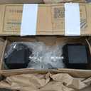 Fitvids Rubber Coated Hex Dumbbell Weight Set and Storage Rack, 100LB Set or 150LB Set, 1.15 lbs Pairs