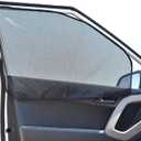 EcoNour Magnetic Side Window Sunshade (2 Pack) | Universal Car Window Shades for Front Windows with Privacy Blackout | Black, 24 x 19 Inches