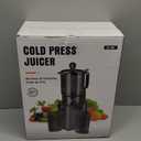 Juicer Machines with 5.8" Large Feed Chute, Cold Press Juicer for Whole Vegetables and Fruits 400W, Slow Masticating juicer Easy to Clean Juice Extractor Machine High Juice Yield (Titanium Gray)