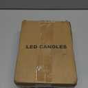 GenSwin Gray Glass Battery Operated Flameless Led Candles with 10-Key Remote and Timer, Real Wax Candles Warm White Flickering Light for Home Decoration(Set of 3)