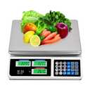 EASIGO Digital Weight Price Scale Electronic Price Computing Scale LCD Digital Commercial Retail Food Meat Weight Scales, Upgraded Version (66LB)
