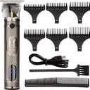 Electric Hair Clipper and Beard Trimmer for Men, Zero-Gapped Cordless Grooming Kit with Sharp Blades, Precision Cutting, LCD Display, USB Rechargeable,megzi 216