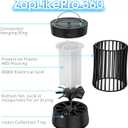 AICase Portable USB Electronic Rechargeable Mosquito Killer Lamp/Bug Zapper for Summer Trip,Outdoor Camping,Patio,Home and Garden,Trap Indoor,Moth Trap/Bug Killer/Mosquito Killer Light(Black)