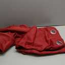 NICETOWN Christmas Sound Blocking Room Dividers Curtains Screens Partitions, Function Thermal Blackout Patio Door Panel, Sliding Door Insulated Wide Curtains, 8.3ft Wide x 7ft Long, Burgundy Red