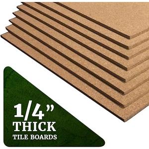 Classic Mules Cork Board Tiles - 8 Pack Square - 12" x 12" - 1/4" Thick Cork Tiles - Premium Natural Cork for Bulletin Board, Display or Mini Wall - 72 Self Adhesive Squares Included