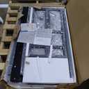 Aquzee Computer Desk with Hutch and Bookshelves, Large Leg Room 47 inch Width Black Desk with Space Saving Storage Shelves for Home Office,Study, Work, Easy Assemble