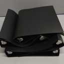 Henoyso 6 Pcs Mini 3 Ring Binders Plastic 1.5'' Binder, Fits 5.5 x 8.5 Paper Holds(Capacity 280 Sheets), Flexible Three Round Rings Small Black Binders Bulk for School, Office Use, Photo Album Pages