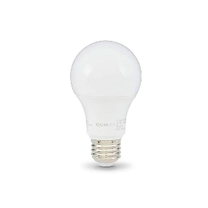 Amazon Basics A19 LED Light Bulbs, 60W Equivalent, 9W Energy Efficient, E26 Standard Base, Daylight White 5000K, Dimmable, 10,000 Hour Lifetime, 1-Pack