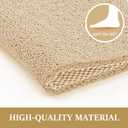 LuxStep Shower Mat Bathtub Mat,Non-Slip Bath Mat with Drain, Quick Drying 40" x 16"