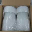 Plastic Deli Containers with Lids, 24 Sets 64oz Leakproof Soup Storage Containers for Restaurant, Round Takeout Deli Cups for Food Slime Meal Prep Leftover, BPA Free, Microwave/Freezer Safe