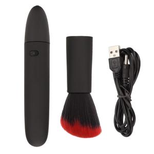 10 Motorized Rechargeable USB Vibration Makeup Brush - Multifunctional Waterproof Loose Powder Brush for Concealer or Blush