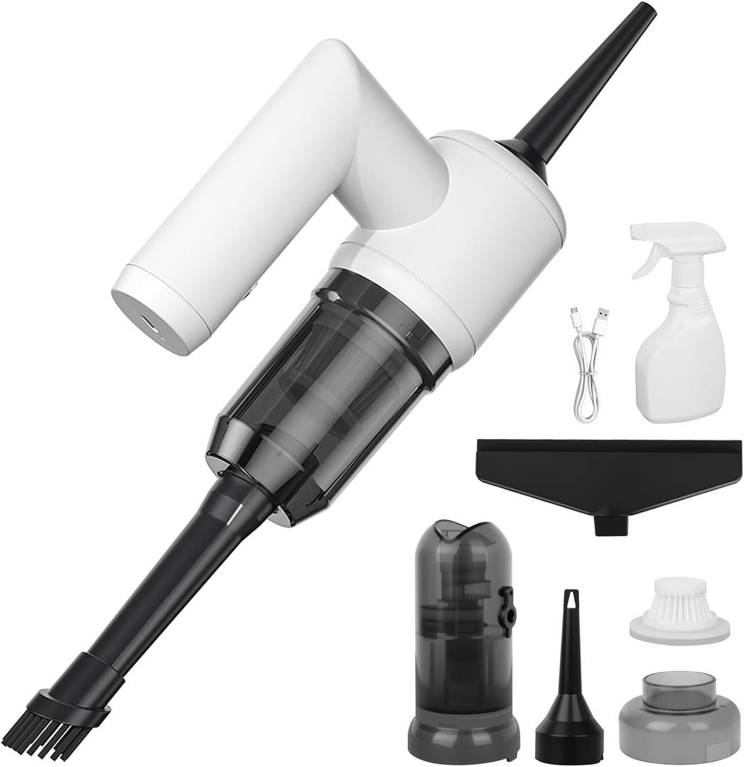 MDK 11-in-1 Set Window Vacuum Squeegee Cordless with 5 Versatile Cleaning System5000Pa Strong Suction Window Vacuum CleanerWet & Dry Vacuum Cleaning Tool Ultra-Light 1.1LBSDOE