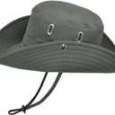 Fishing Hat for Men Women, Wide Brim Summer Safari Hat, UDF 50+ UV Protection Sun Hats, Bucket Hiking Beach Hat