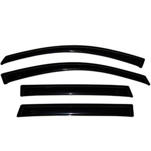 Auto Ventshade [AVS] Outside Mount Rain Guards For 2007-2013 Chevrolet Silverado, GMC Sierra 1500, CREW CAB; 07-14 Silverado/Sierra 2500HD-3500HD, CREW CAB | Window Vent Visors, 4 pcs. - Smoke | 94515