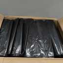 Plasticplace 55-60 Gallon Trash Bags, Heavy Duty, Black Garbage Can Liners, Puncture-Resistant Star Seal, 38" x 58", 100 Count for Warehouse, Kitchen, and Outdoor Use 1.5 Mil