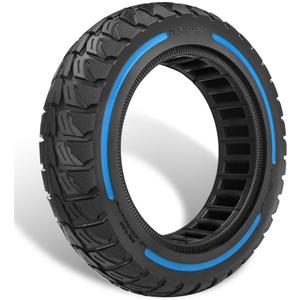 GLDYTIMES 9.5x2.50 Inch KQi3 pro Tire, 9.5x2.5-6.1 Solid Tire Fit for NIU KQi3 Pro/ Max/ Sport Electric Scooter, 9.5" Front Rear Tire, Puncture-Free, Anti-Skid, Shockproof (Blue 1Pc)