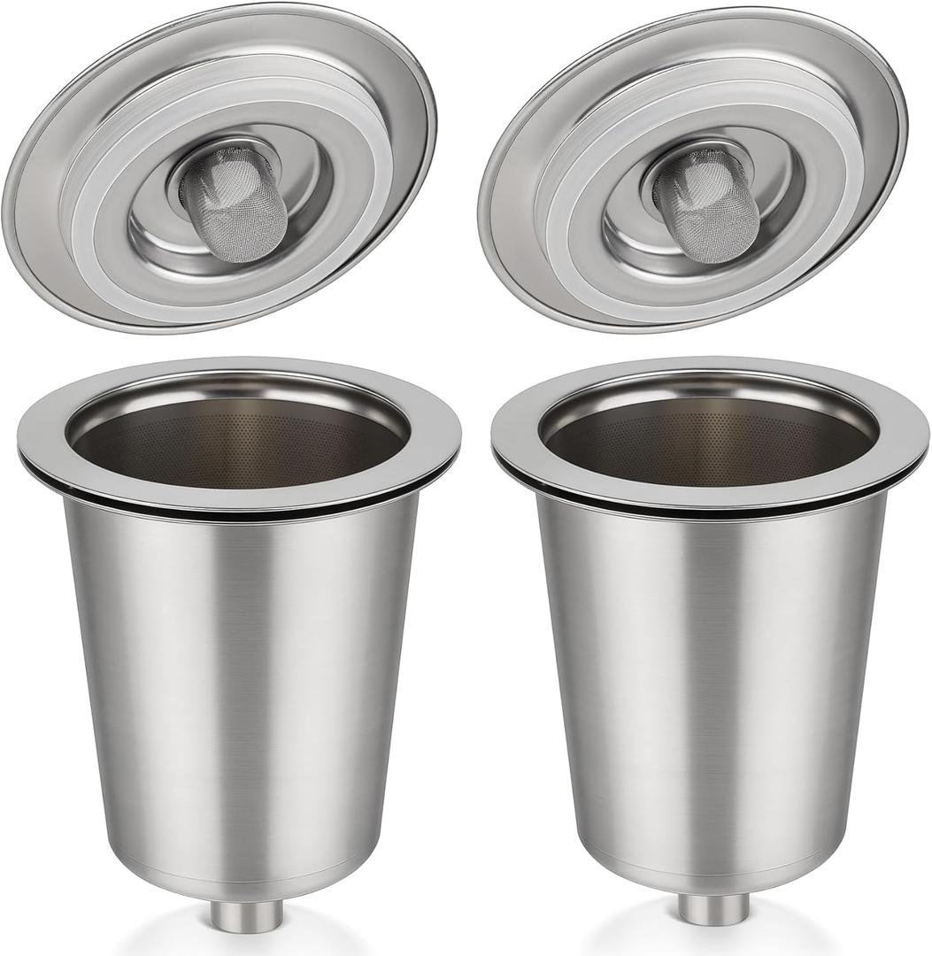Reusable Stainless Steel Filter Cup for Cuisinart, Compatible with Cuisinart #SS-RFC HomeBarista Reusable Filter Cup (2 Pack)