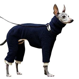 Esobo Fashion Winter Dog Warm Coat Jacket Four-Legged Neck Warm Pet Sweaters for Extra Large Dogs, Navy