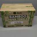 Reli. Bamboo Paper Towels (8 Pack) | Paper Towels Rolls 2 Ply | 75 Sheets/Roll, Full Size Sheets | Unbleached, Organic Rolls for Kitchen, Bathroom | 100% Bamboo