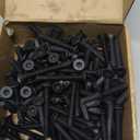 Blulu 150 Pack Quantity 5/16-18 x 2-1/2" Trailer Deck Screws Flat Head Screws Wood to Metal Screw Thread Cutting for Trailer Flooring Floorboards