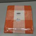 KOZYFLY Buffalo Plaid Rug 27.5x43 Inches Orange and White Checke Rug Halloween Fall Door Mat Cotton Washable Area Rugs Door Mat Outdoor Entrance for Front Porch Entryway Fall Farmhouse