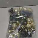 100Pcs Christmas Balls Ornaments Set, Shatterproof Christmas Decorations with Hand-held Gift Package for Xmas Tree/Holiday/Wedding/Holiday/Party Decor (Black & Gold)