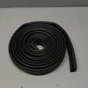 ToLanbbt 16.5FT Garage Door Seals Bottom Rubber 0.35" Big P Bulb Bottom Weather Strip, Overhead Garage Door Seal Replacement Weather Stripping (16.5 FT, Black)