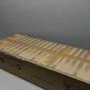 Shoe Bench with Leather Cushion, 3 Tiers Shoe Storage Bench Height Adjustable, Walnut Wood Entryway Bench for Hallway, Mudroom (Black)