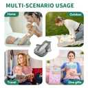Rootling Baby Feeding Pillow, Anti Overflow Feeding Pillow for Reducing Spit-Up, Safety Nursing Pillow, Baby Lounger Reflux Wedge Breastfeeding, Removable top and Bottom