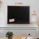 Loddie Doddie Wood Chalkboard Calendar - 18 in x 22 in, Rustic Frame, Mounting Hardware - Magnetic Chalkboard for Wall - Menu Board for Kitchen - Hanging Chalk Board Sign