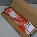 Curtain Rods No Drilling for Windows 48 to 84 Inch, 5/8 Inch Diameter No Drill Drapery Rod Set with Adhesive Brackets and Twiested Cage Finals, Bedroom Apartment Renter Friendly, white