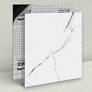10 Pack Cover 10 Sq.Ft Peel and Stick Floor Tiles, 12 x 12 Self Adhesive Vinyl Flooring Easy DIY Installation for Kitchen, Living Room, Laundry