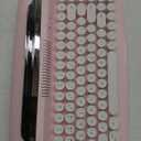 YUNZII ACTTO B303 Wireless Typewriter Keyboard, Bluetooth Connection, Cute Retro Aesthetic Design with Integrated Stand for Tablet, Phone, PC and Win/Mac/Android(B303, Baby Pink)