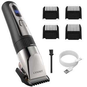 LVAINIT Hair Clippers for Men, Cordless LCD Rechargeable Hair Trimmer Beard Trimmer for Men, Men's Grooming Kit for Hair, Face, Beard, Professional Electric Barber Clippers
