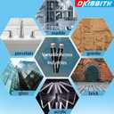 Dry Diamond Drill Bits Set, 5 Pcs Tile Drill Bits for Porcelain, Ceramic, Granite, Marble, Stone, Glass Hard Materials, Round Shank 1/4", 5/16", 3/8", 1/2" Drill Bits, with Storage Case