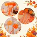 2 x 30 Pcs Halloween Pumpkin Swizzle Sticks Glitter Coffee Drink Stirrers for Fall Thanksgiving Hot Cocoa Bar Supplies Bar Decoration Reusable Cocktails MixersPumpkin
