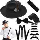 Spooktacular Creations 1920s Manhattan Mens Costume Accessories Gatsby Gangster Retro Set