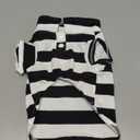 Dog Shirt Polo Shirt Striped Collar Puppy Clothes Summer Button Up Pet Clothes for Small Medium Dogs Cats for Boy Girl Pets (Black)