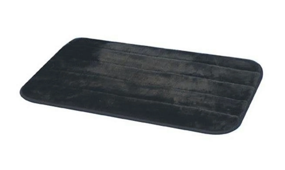 OekoTex Bath Rug 16 x 24 In Black