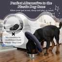 IDOMIK Dog Recovery Collar, Waterproof Soft Dog Cone After Surgery, Comfy Protective Elizabethan Collar Alternative for Dogs Cats, Adjustable Pet Neck Donut Cone Anti-Licking Biting Wounds, Grey, 2XL