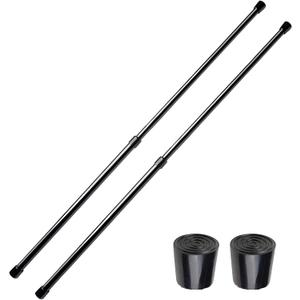 2 Pack Small Tension Rods 26 in to 39 Curtain Rods Window Rods in Extendable Width Spring Cupboard Bars for Kitchen Utensils, Closet, and Cabinet, Fit in The Spaces to Stay Up