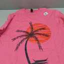 Life Is Really Good Palm Tree Summer Beach Vacation Graphic T-Shirt Pink S