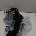 SONGMICS 20-Pack Pants Hangers, 16.7-Inch Long Velvet Hangers with Adjustable Clips, Heavy-Duty, Non-Slip Skirt Hangers, Space-Saving for Pants, Skirts, Coats, Dresses, Black UCRF012B20