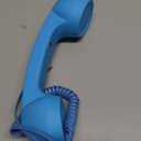 YTYKINOY Retro 3.5mm Telephone Handset Cell Phone Receiver Mic Microphone Speaker for iPhone iPad Mobile Phones Cellphone Smartphone (Sky Blue)